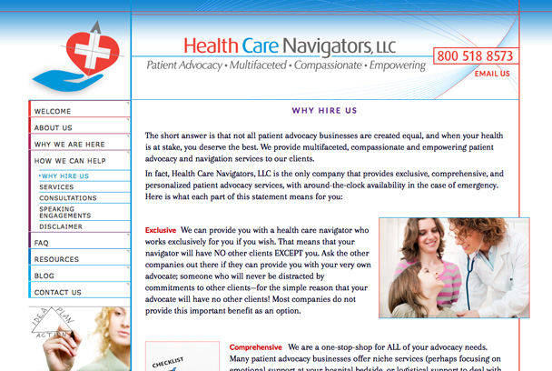 Health Care Navigators website